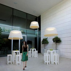 Vibia Wind, Vibia Lighting, Vibia, Wind, Wind hanging, Outdoor Pendant, Outdoor lighting, White, Large Pendant, Large outdoor pendant, Outdoor light