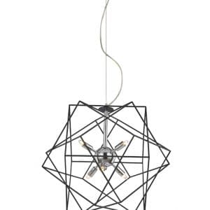 Vinci, 6 light, pendant, geometric, chrome