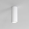The Shadow ceiling light is a modern, cylindrical shaped downlight in a white plaster finish which can be painted to any desired colour.
