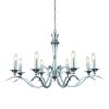 The Kora pendant fuses the classic with the modern with this beautiful chandelier, eight lamps are supported on curved arms, made from steel and finished in chrome.