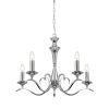 The Kora pendant fuses the classic with the modern with this beautiful chandelier, five lamps are supported on curved arms, made from steel and finished in chrome.