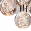 The Versa recessed light close up of integrated LED in clear acrylic sphere shade and bubble effect detailing.