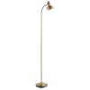 The Amalfi floor light features a clean, modern design with an adjustable head in an antique brass finish. The on/off switch is at the back of the head for easy access.