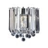 The Fargo wall light has clear acrylic shades and globes supported by a chrome effect finished trim.