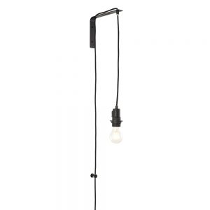 The Mono wall light is an industrial style light that features a matt black finish, perfect when paired with a Mono pendant shade. Comes with a height adjustable black fabric cable and plug.